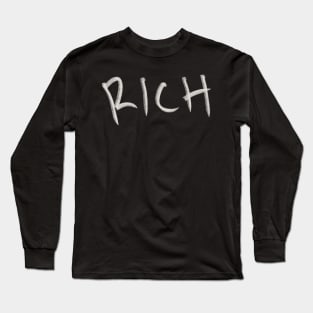 Hand Drawn Rich Long Sleeve T-Shirt